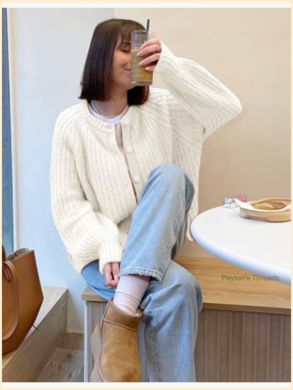Chunky Soft Knit Cardigan Sweater Button Down Long Sleeve Open Front - Picture 3 of 7